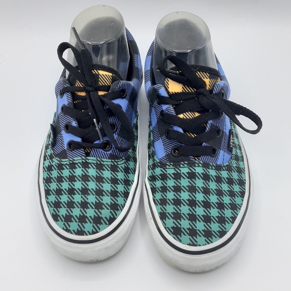 Vans Unisex Tartan Plaid Print Lace Up Skateboard Sneaker. - Picture 8 of 13